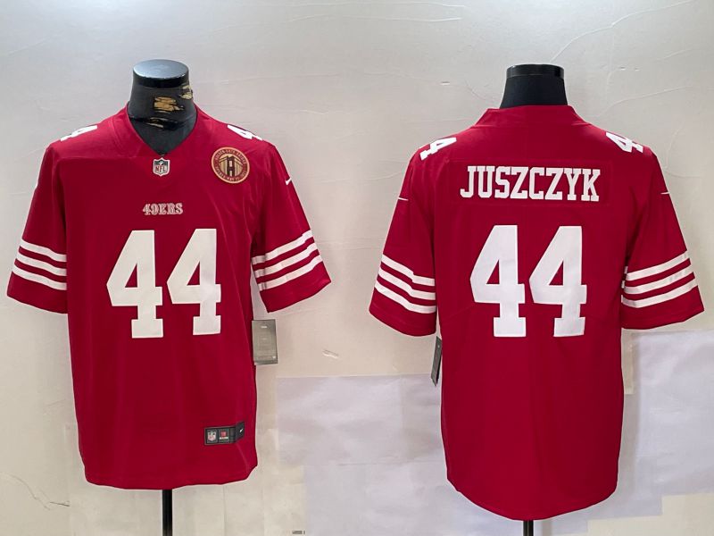 Men San Francisco 49ers #44 Juszczyk Red 2024 Nike Vapor Limited NFL Jersey style 3